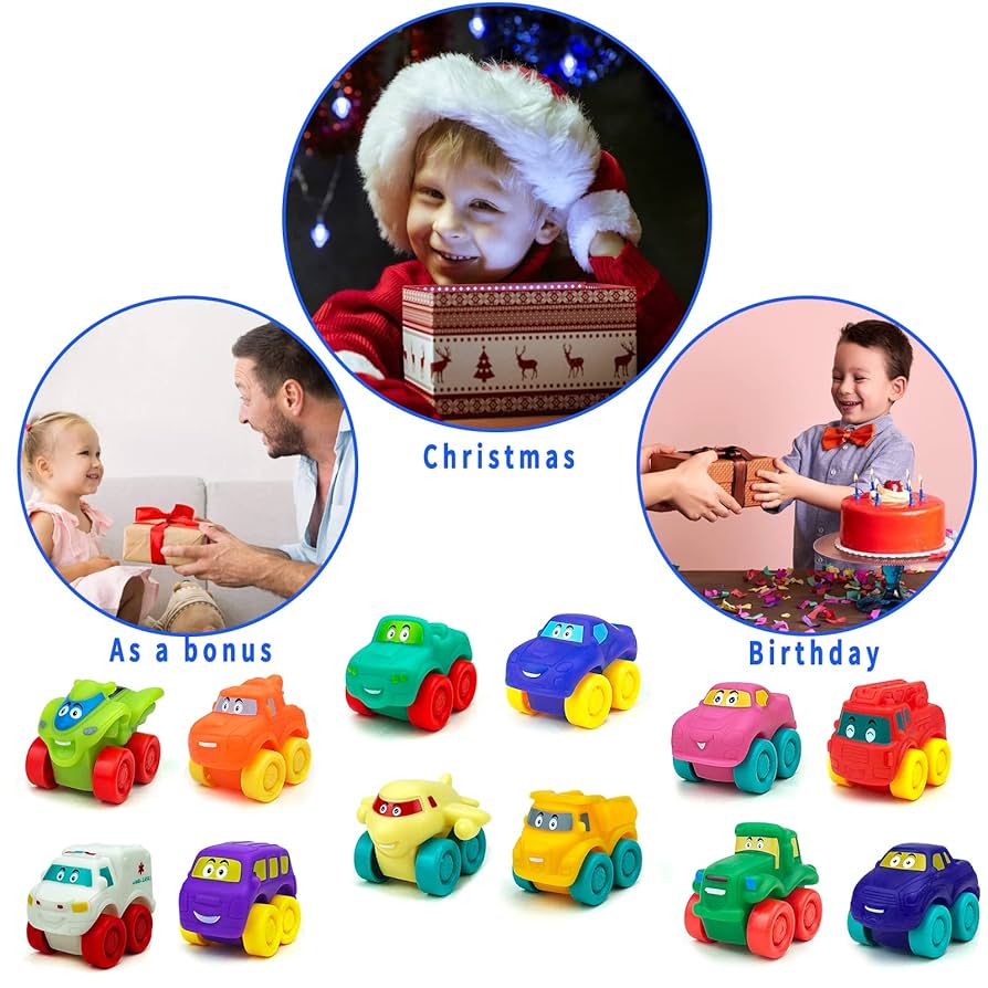 Amazon.co.jp: Ynanimery 車用おもちゃ 1~3歳 - 12個パック ミニ